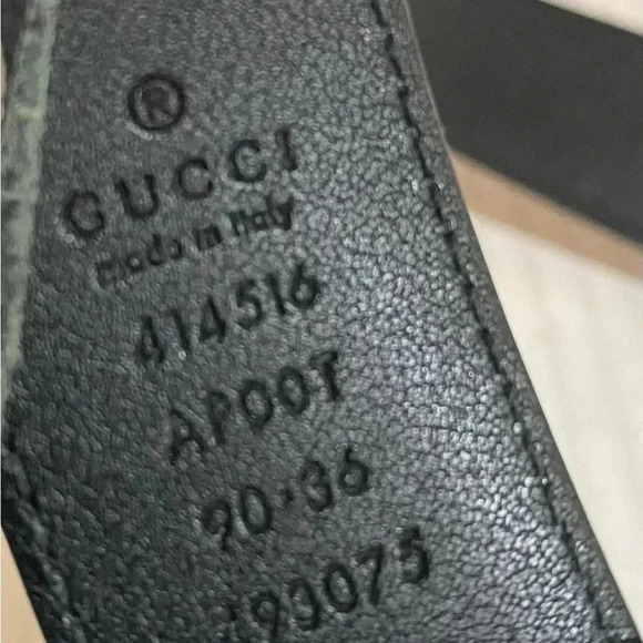Gucci black leather belt main image 4